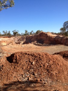 An outback Opal Mine near Cunnamulla, QLD