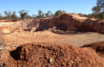 An outback Opal Mine near Cunnamulla, QLD